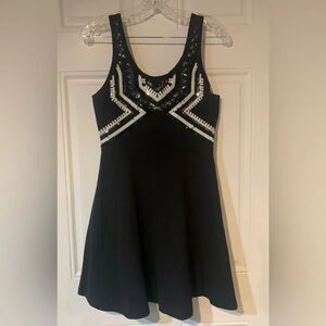 Express Black Dress with Sequin Detailing